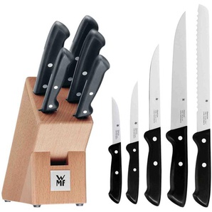 WMF Messerblock CLASSIC LINE, 6 tlg., Messerklingen aus Spezialklingenstahl Einheitsgröße braun Küchenmesser-Sets Besteck Messer Haushaltswaren