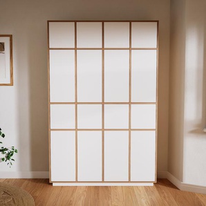 Aktenschrank Weiß - Flexibler Büroschrank: Türen in Weiß - Hochwertige Materialien - 156 x 238 x 34 cm, Modular