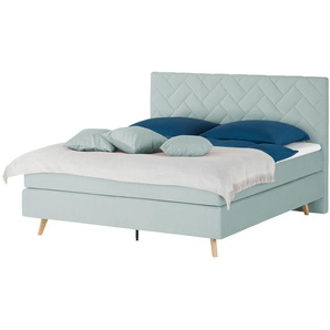 SKAGEN BEDS Boxspringbett  Weave ¦ blau