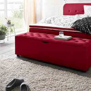 Places of Style Hockerbank »Knobbed«, Hockerbank mit Stauraum, Breite 120 cm und 160 cm