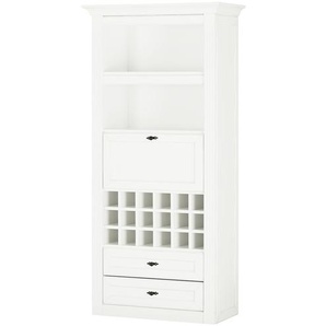 maison bleue Barschrank mit Weinregal  Petit Chalet ¦ weiß