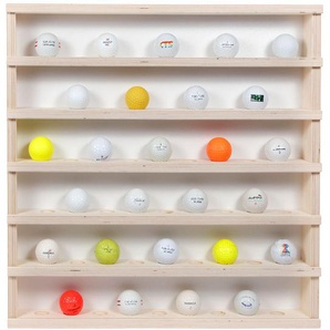 Golfball Vitrine für 54 Golfbälle aus Holz Golf