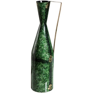 Bodenvase GILDE Grana Vasen Gr. B/H/T: 13,00 cm x 50,00 cm x 13,00 cm, grün Bodenvasen Vase aus Metall, Höhe ca. 50 cm
