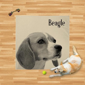 Beagle Design Weich Haustier Fleece Überwurf Decke