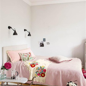 Tagesdecke Artemis - Creme/Rosa - 100 % Baumwolle - Tagesdecken & Quilts - Überwürfe & Sofaüberwürfe