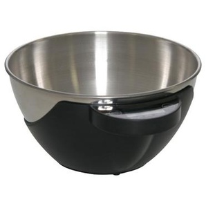 Digitale Küchenwaage, 5 kg/1500 ml, Edelstahlschüssel, schwarz, Haushaltswaage
