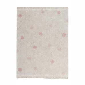 Kinderteppich Hippy Dots, 120 x 160 cm, natural und vintage nude, waschbar, 100% Baumwolle, Lorena Canals