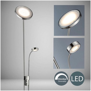 B.K.Licht LED Deckenfluter Luan, LED fest integriert, Warmweiß, LED Stehleuchte, dimmbar, Metall, schwenkbar, inkl. 21W 2.000lm