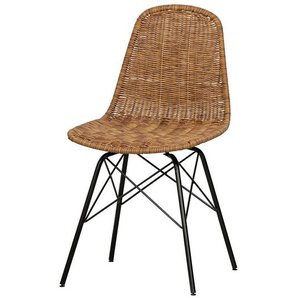 Kunstrattan Stühle in Braun In- und Outdoor geeignet (2er Set)