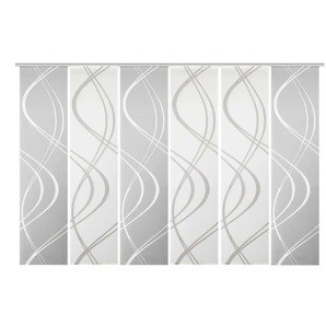 Schiebevorhang Set 6tlg. | grau | 60 cm | 245 cm |