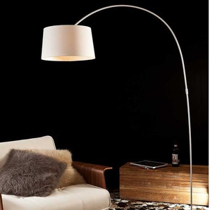 Design Stehlampe in Weiß 205 cm hoch