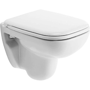 Tiefspül-WC DURAVIT D-Code Compact WCs , weiß WC-Becken Spülwasserbedarf von 6 Liter