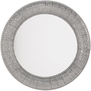 Wandspiegel Silber Kunststoff ø 80 cm mit eleganter Ausstrahlung Rund Vintage