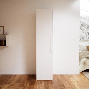Kleiderschrank Weiß - Individueller Designer-Kleiderschrank - 54 x 232 x 62 cm, Selbst Designen, Böden/Kleiderstange