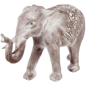 Statue Elefant Jade Gebleichter Effekt, H.46 cm Unisex