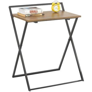 FWT88-F Kleiner Schreibtisch klappbar Computertisch Arbeitstisch für Home-Office Snack Tisch Sofatisch Klapptisch Beistelltisch