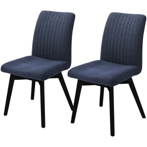 Woodford 2er Set Polsterstuhl  Menda ¦ blau