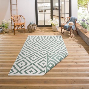 Teppich Ronda, my home, rechteckig, Höhe: 5 mm, Sisal-Optik, Flachgewebe, Wendeteppich, geometrisches Design, Boho