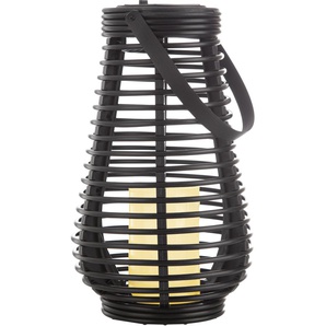 LED Solarleuchte NINO LEUCHTEN TRAPANI Lampen Gr. 1 flammig, Höhe: 26 cm, 1 St., schwarz Solarleuchten Kerze creme