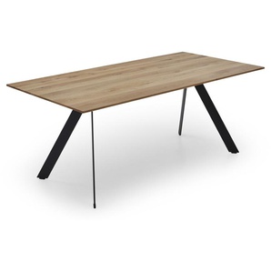 Design-Tisch Ventola in Charakter Eiche massiv, Länge ca. 200 cm