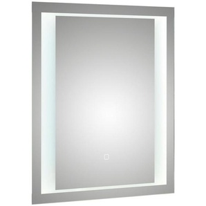 Sadena Badezimmerspiegel , Grau , rechteckig , 60x70x3 cm , Badezimmer, Badezimmerspiegel, Badspiegel