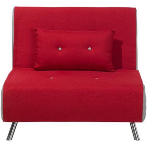 Sofa Rot Polsterbezug Einzelsofa Modern Zierkissen Wohnzimmer