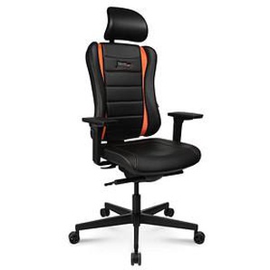 Topstar Gaming Stuhl Sitness RS Pro, SR30XS104X orange, schwarz, schwarz Kunstleder