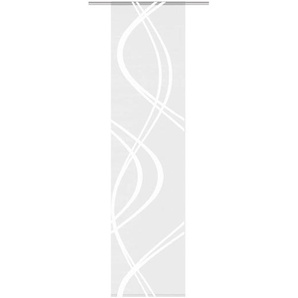 Flächenvorhang Tiberio , Weiß , Textil , Abstraktes , 60x245 cm , mit Beschwerungsstab, Öffnung für Beschwerungsstab , Wohntextilien, Gardinen & Vorhänge, Schiebegardinen