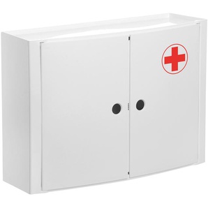 Sanotechnik Medizinschrank KREUZ, 2 Türen, aus Kunststoff B/H/T: 46 cm x 32 15,5 cm, weiß Apothekerschränke Küchenschränke Küchenmöbel