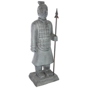 Statue Stehender Xian-Krieger Grau, H.75 cm Unisex