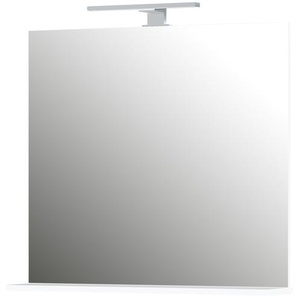 Spiegel mit Ablage - weiß - 76 cm - 75 cm - 15 cm | Möbel Kraft