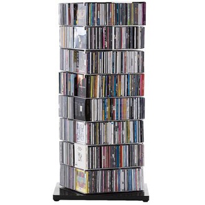 Opinion Ciatti CD-Säule Ptolomeo X4 schwarz, Designer Bruno Rainaldi, 110x52x52 cm