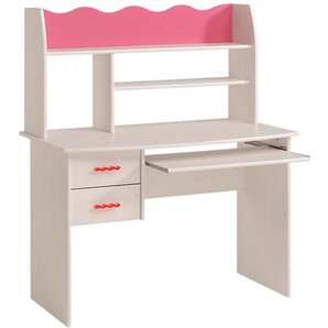 Kinder Schreibtisch Schülerschreibtisch Kinderzimmer Computer Tisch weiß pink