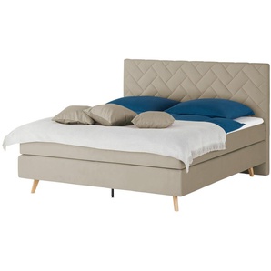 SKAGEN BEDS Boxspringbett  Weave ¦ beige