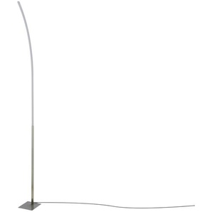 KHG LED-Stehleuchte, 1-flammig, alufarben - silber - 34 cm - 174 cm - 14 cm | Möbel Kraft