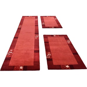Bettumrandung Royal Ganges THEKO, Höhe 13 mm, Bettvorleger, 3-teiliges Läufer-Set fürs Schlafzimmer, 100% Wolle