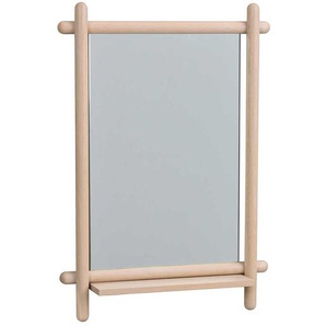 Garderoben Spiegel aus Eiche White Wash massiv modern
