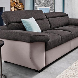 COTTA Polstergarnitur, (Set), Set: bestehend aus 2,5-Sitzer Sofa und Hocker, 2,5-Sitzer