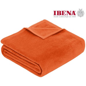 Wohndecke Luxus, IBENA, unifarbenes Design, Kuscheldecke