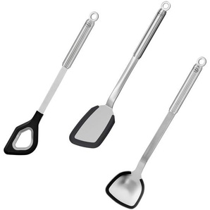 Rösle Küchenhelferset Küchenklassiker , Edelstahl , Metall , 3-teilig , 10x37.5x0.9 cm , Kochen, Küchenhelfer, Küchenhelfer Sets