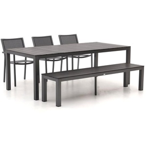 Bellagio Roma/Fidenza 220 cm Gartenmöbel-Set mit Bank 5-teilig stapelbar