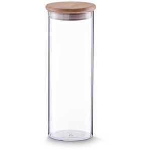 ZELLER Vorratsglas, Frischhaltebehälter mit Bamboodeckel, 1.6 Liter