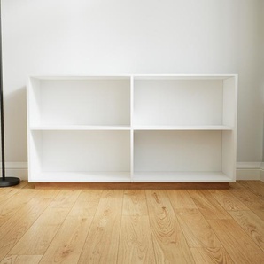 Aktenregal Weiß - Flexibles Büroregal: Hochwertige Qualität, einzigartiges Design - 151 x 85 x 34 cm, konfigurierbar