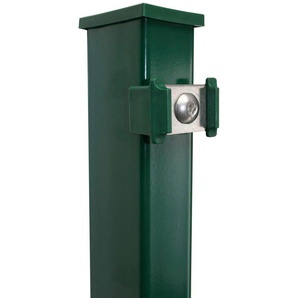 KRAUS Zaunpfosten Modell P mit Edelstahlplättchen Zaunpfosten 4x6x140 cm, für Höhe 83 cm grün Zaunpfosten