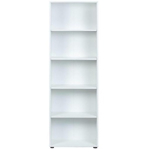 Bücherregal   Arco 4 - weiß - 60 cm - 180 cm - 30 cm | Möbel Kraft