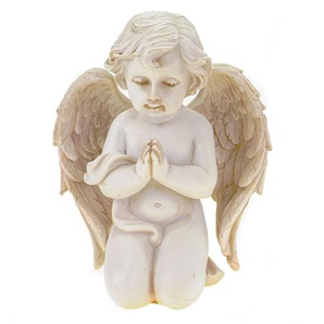 Figur Engel Aniel knieend betend 14 cm weiß Angel
