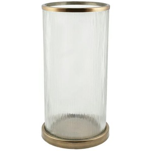 Windlicht | gold | Metall, Glas | 42,5 cm | [21.0] |