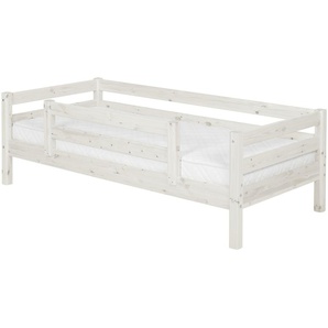 FLEXA Bett mit Absturzsicherung  Flexa Classic - weiß - 100 cm - 67 cm | Möbel Kraft