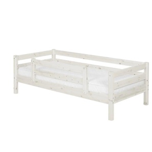 FLEXA Bett mit Absturzsicherung  Flexa Classic - weiß - 100 cm - 67 cm | Möbel Kraft