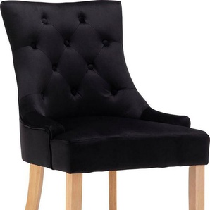 Leonique 4-Fußstuhl Doncaster (Set, 2 St), mit Knopfheftung im Rücken
